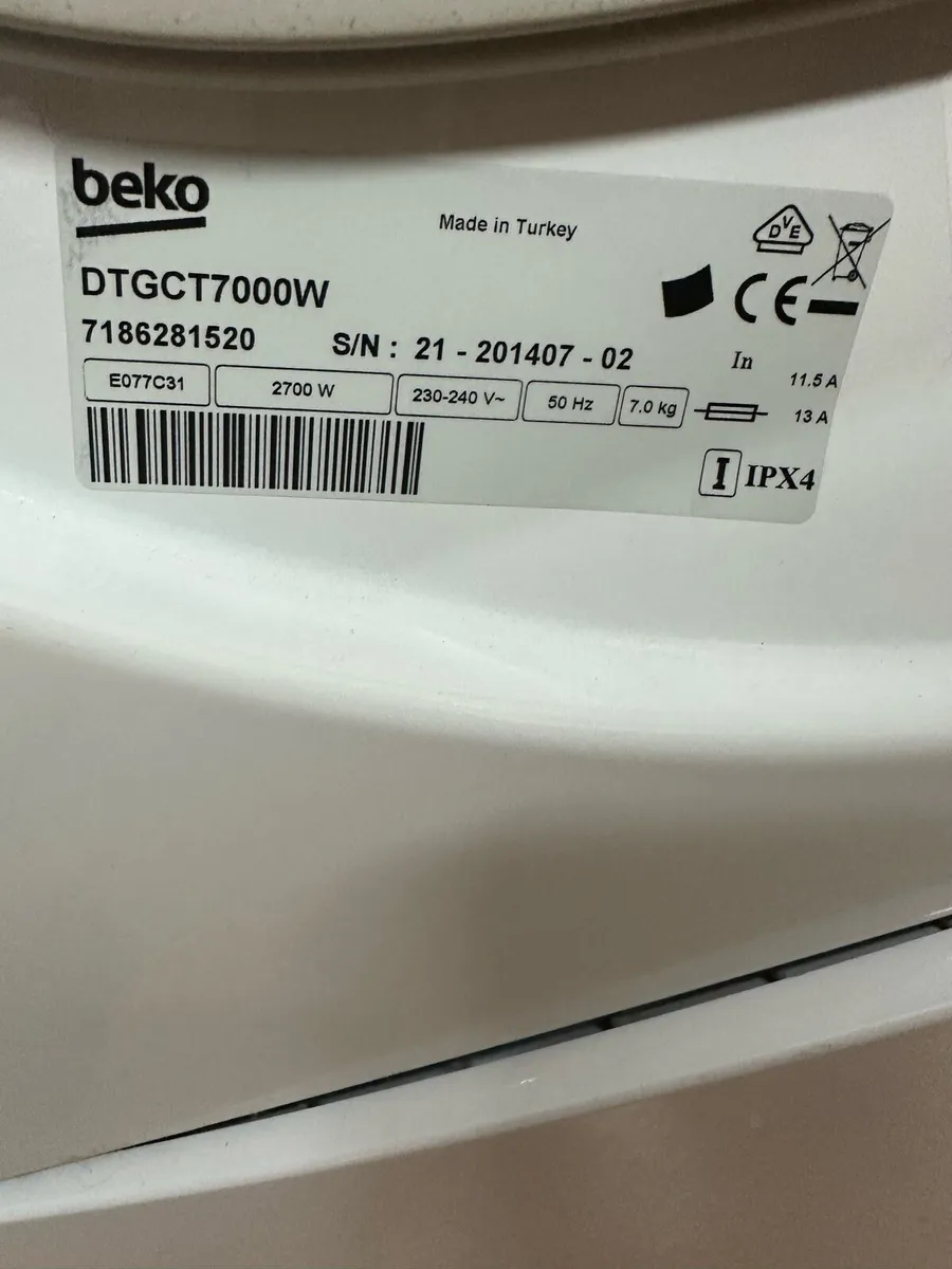 Beko 7kg Tumble Dryer - Image 2