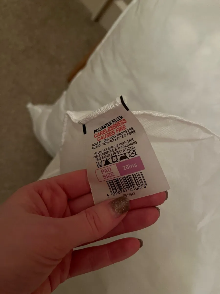 Cushion Inserts x2 - Brand New 26 inches - Image 2