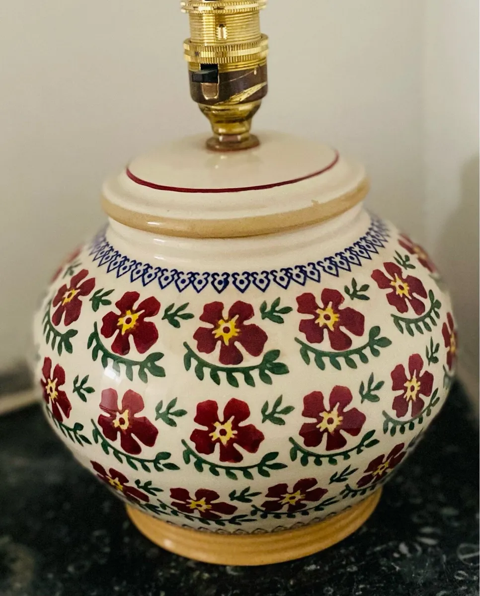 NICHOLAS MOSSE POTTERY Old Rose 5" Lamp Base Only - Image 1