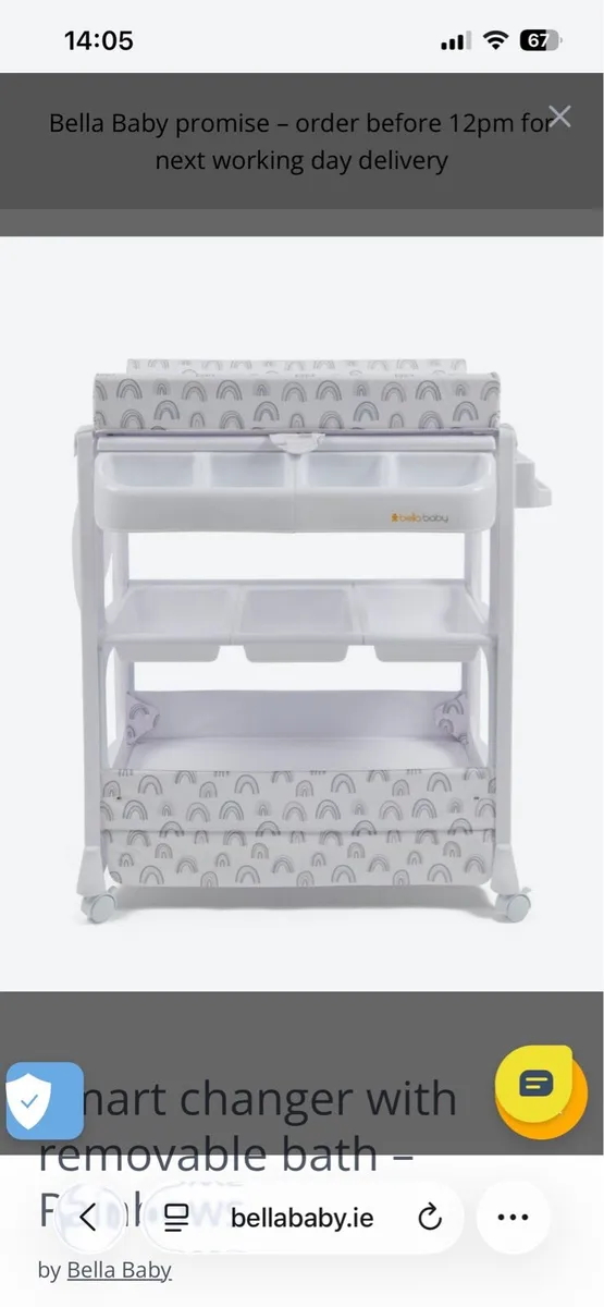 Smart changer with removable bath – Rainbows - Image 2