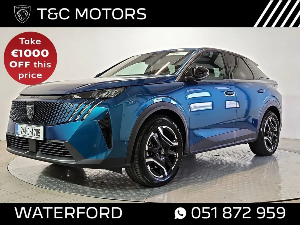 Peugeot 3008 73kwh 210BHP Allure 527KM Range - Image 1