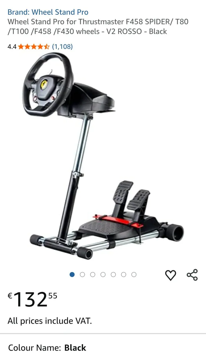 Thrustmaster Ferrari 458 Racing Wheel & Stand - Image 4