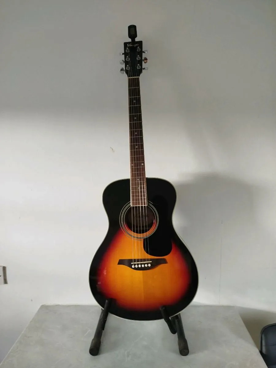 Vintage v300 acoustic guitar vsb sunburst - Image 1