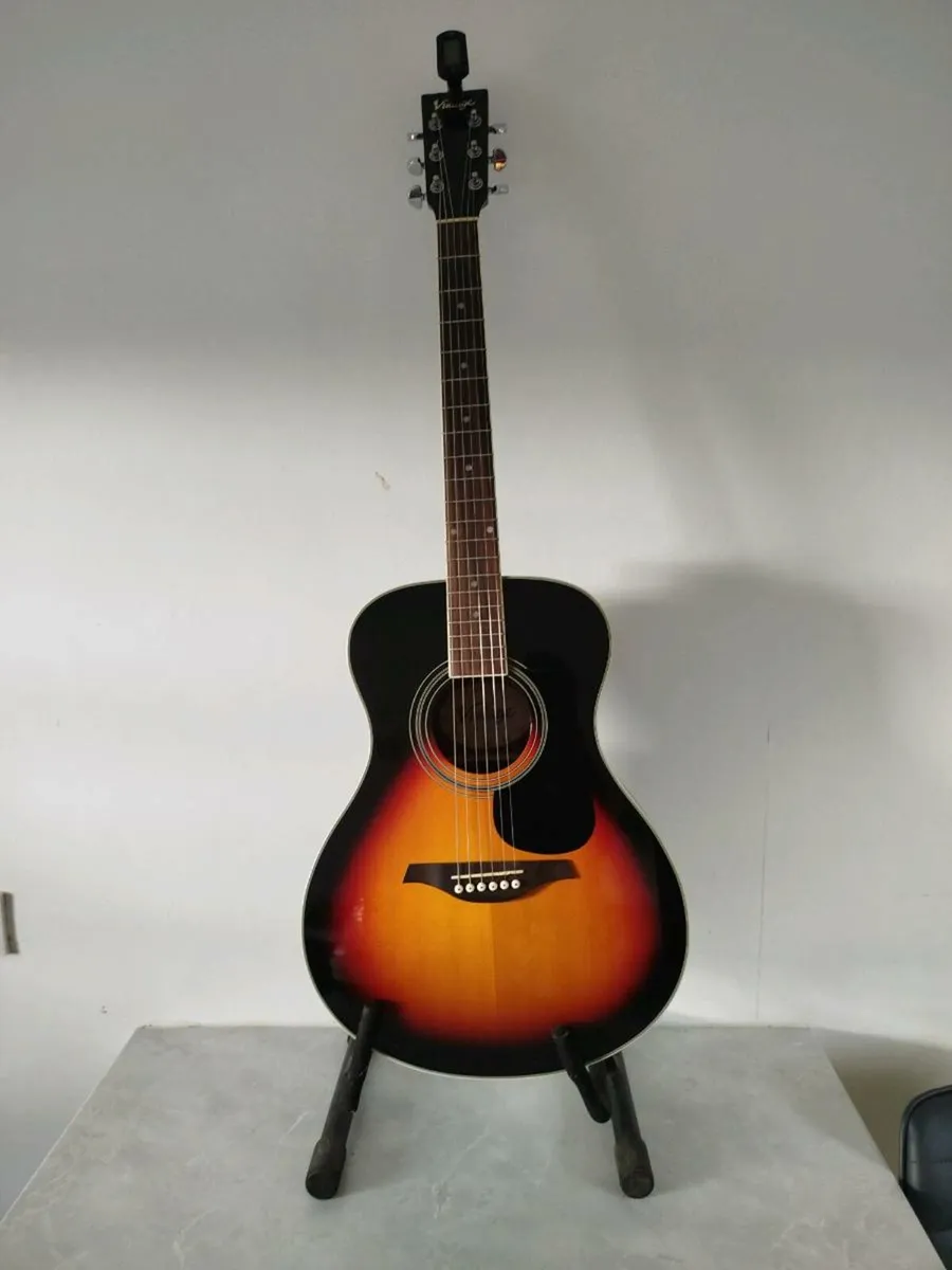 Vintage v300 acoustic guitar vsb sunburst - Image 2