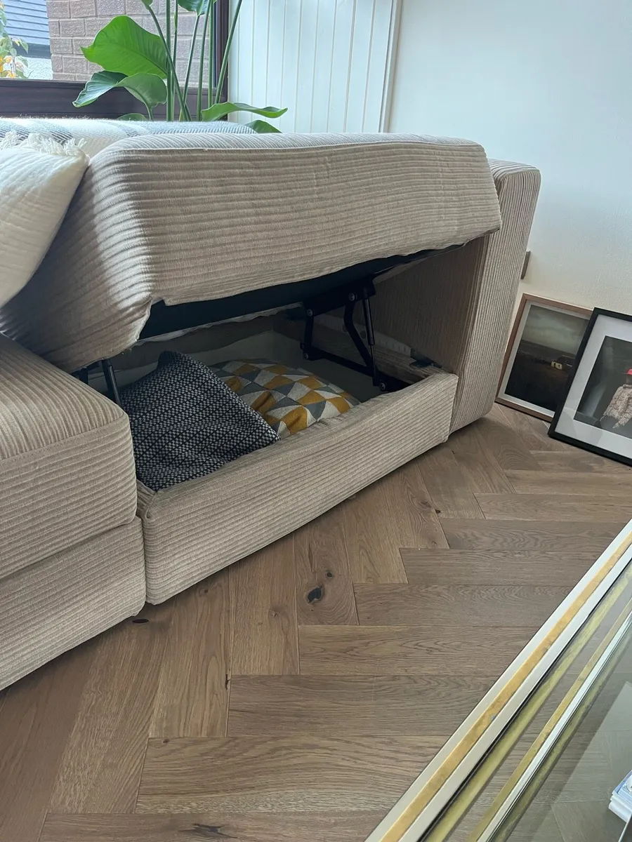 IKEA 3-seat modular sofa, Samsala grey-beige - Image 3