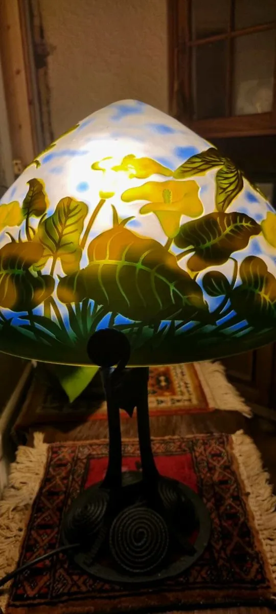 VINTAGE  GALLE MUSHROOM LAMP - Image 1