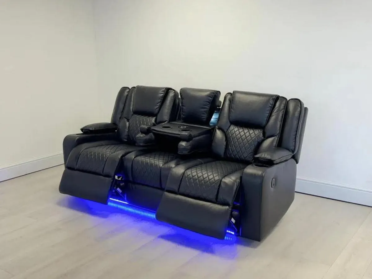 Electric Real Leather Orlando Recliner
Sofa Set - Image 2