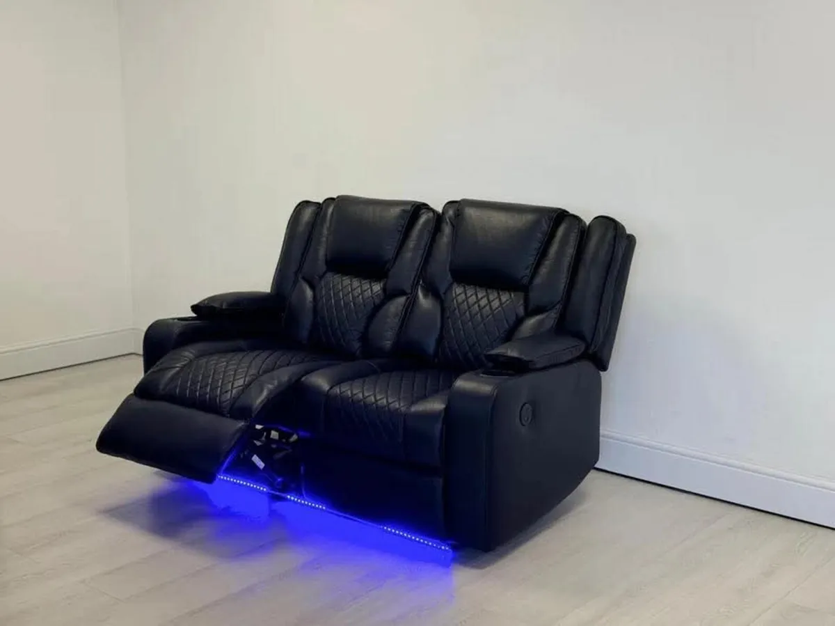 Electric Real Leather Orlando Recliner
Sofa Set - Image 3