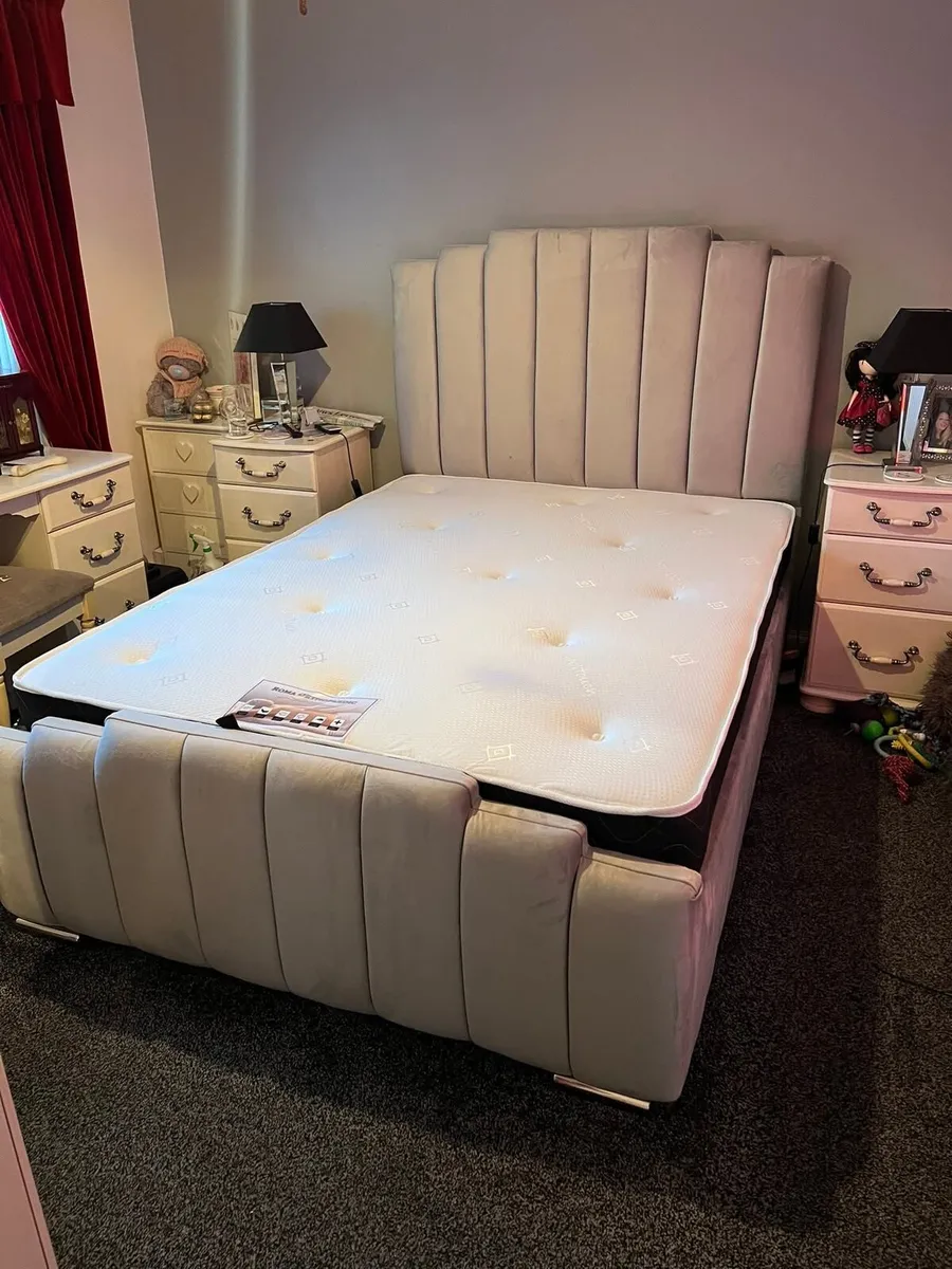 Single/Double/King Size Bed Frame With Mattress - Image 4