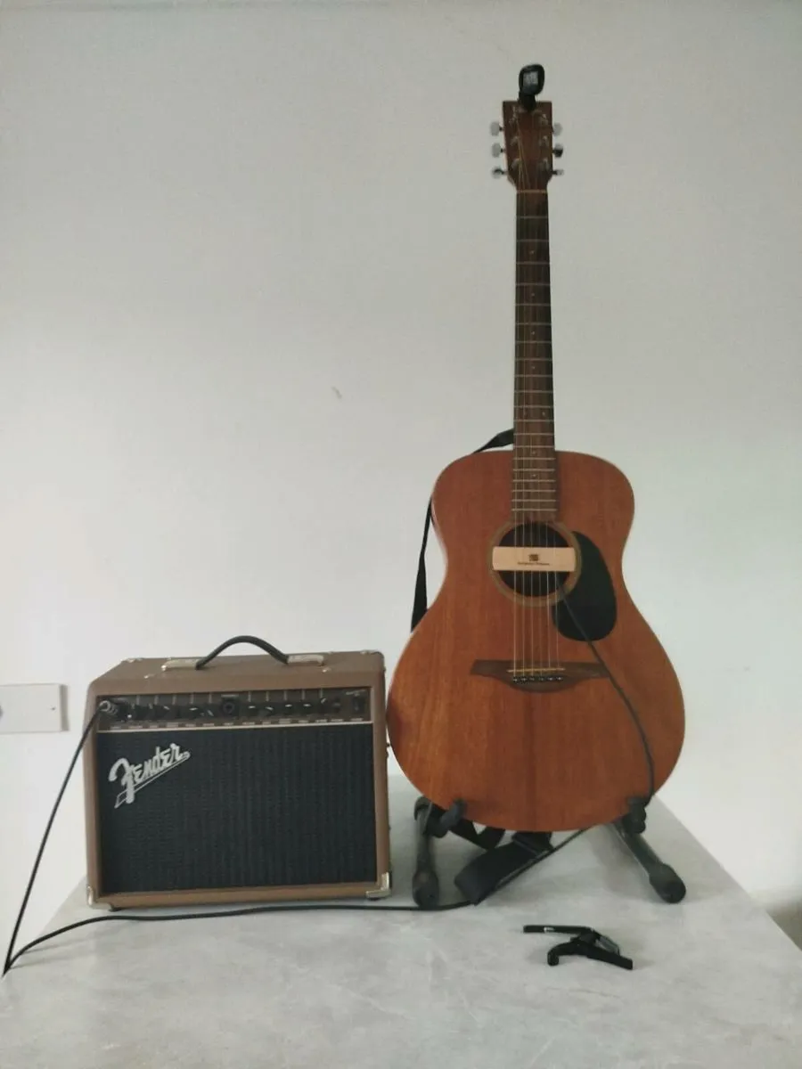 Vintage v300mh acoustic+ fender amp - Image 2