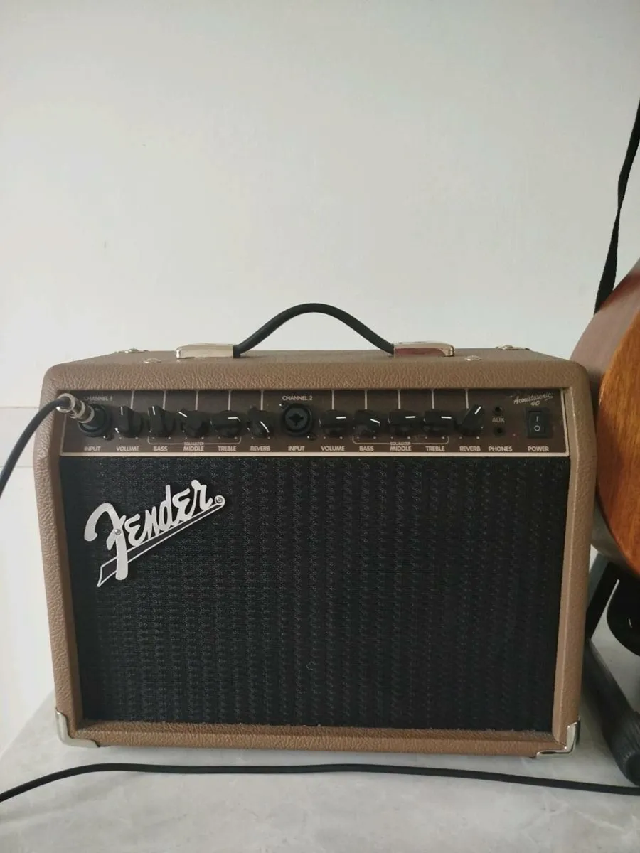 Vintage v300mh acoustic+ fender amp - Image 3