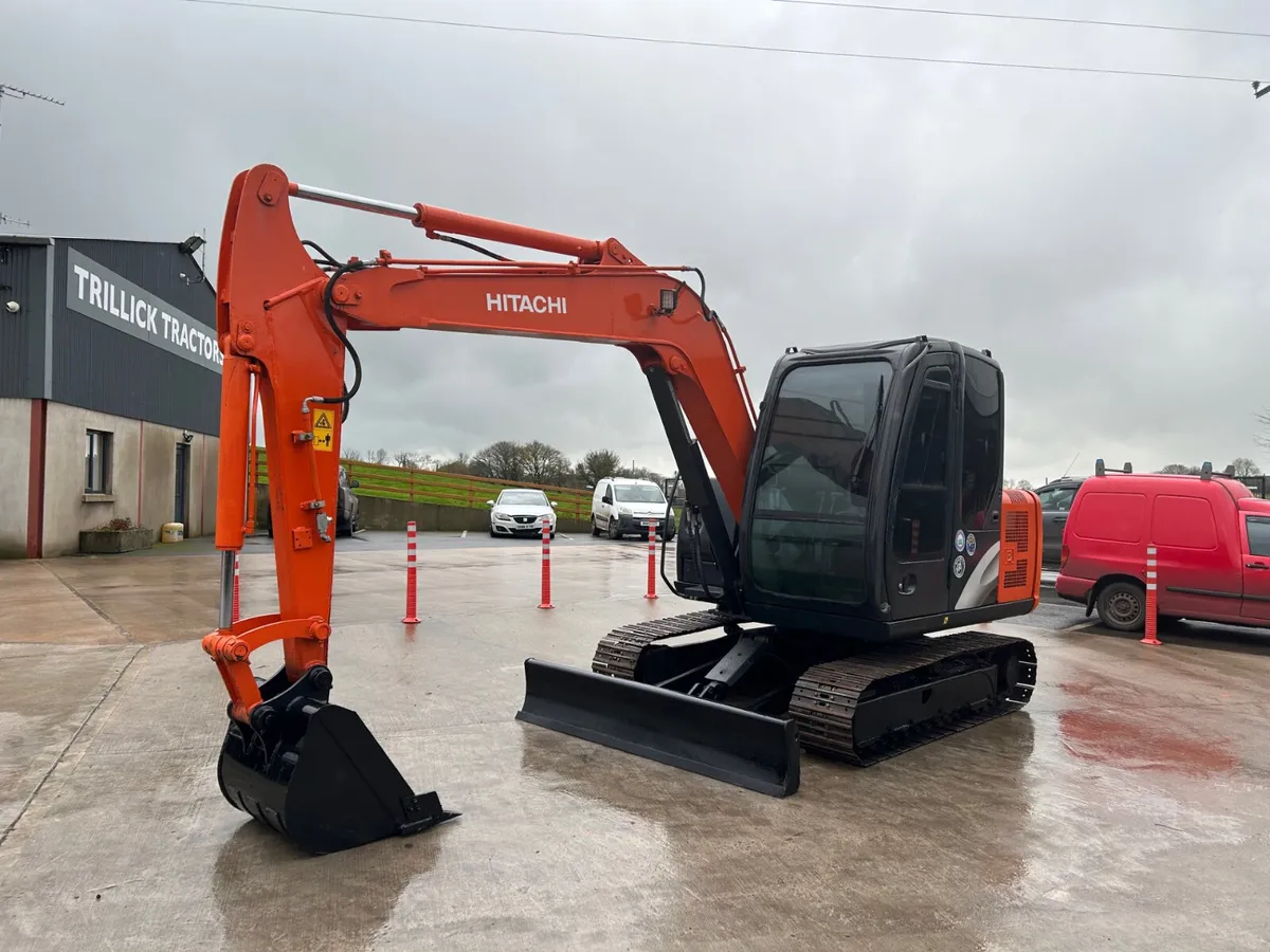 (2014) Hitachi Zaxis 60 ~ Piped For Hedge Cutter - Image 4