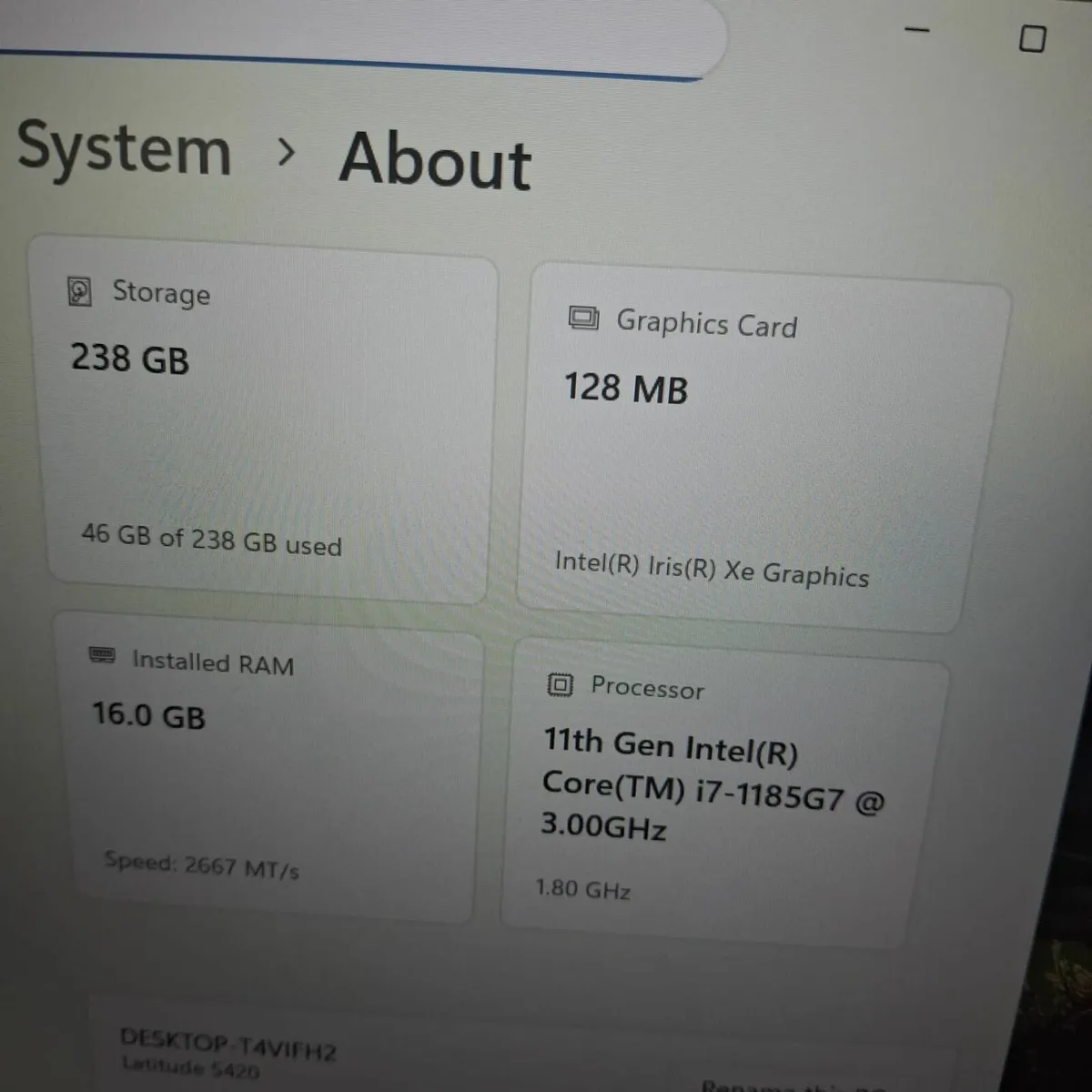 Dell Latitude 5420 i7 11th Gen | 16GB RAM | 256GB - Image 4