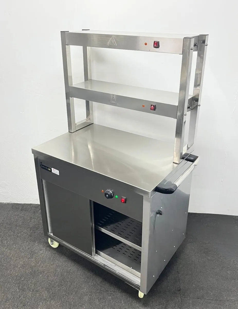 Hotcupboard & double heated overgantry, on wheels - Image 4