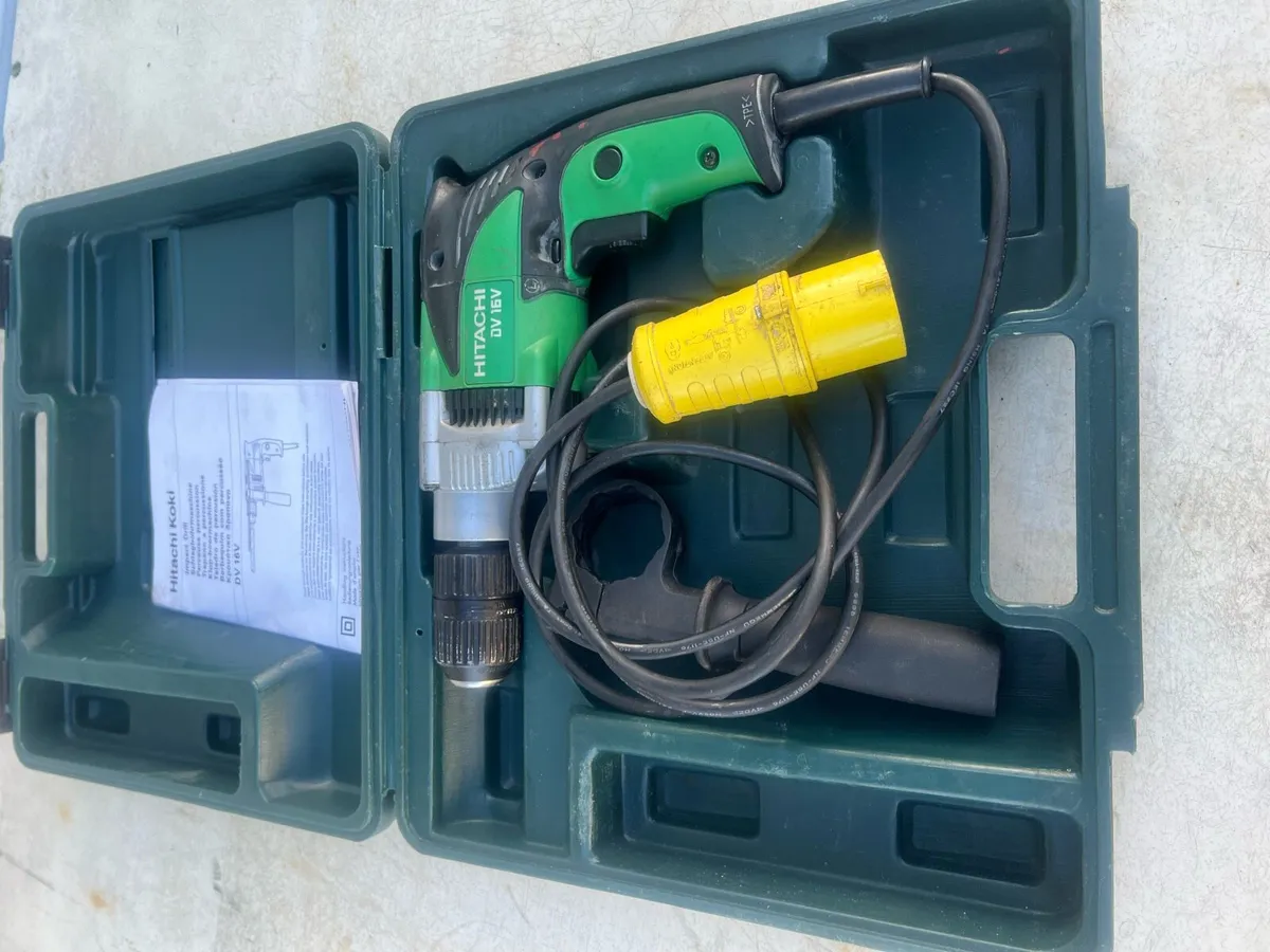 Impact drill Hitachi DV16V1 110 Volt drill. - Image 2