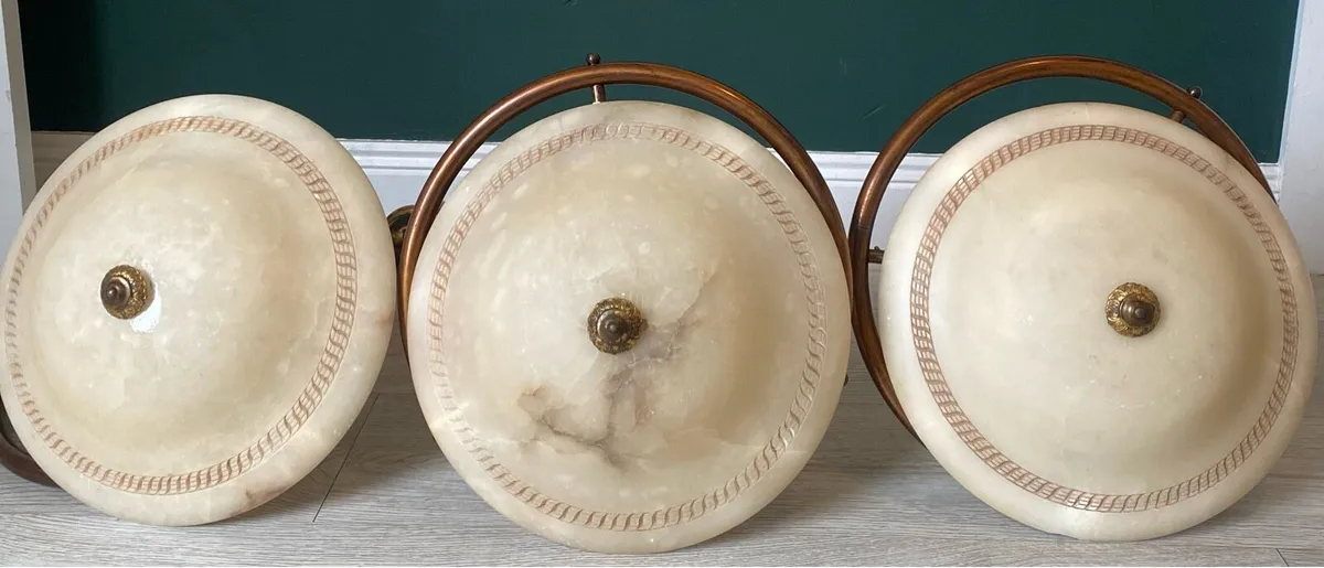 3 Antique pendant lights - Image 3