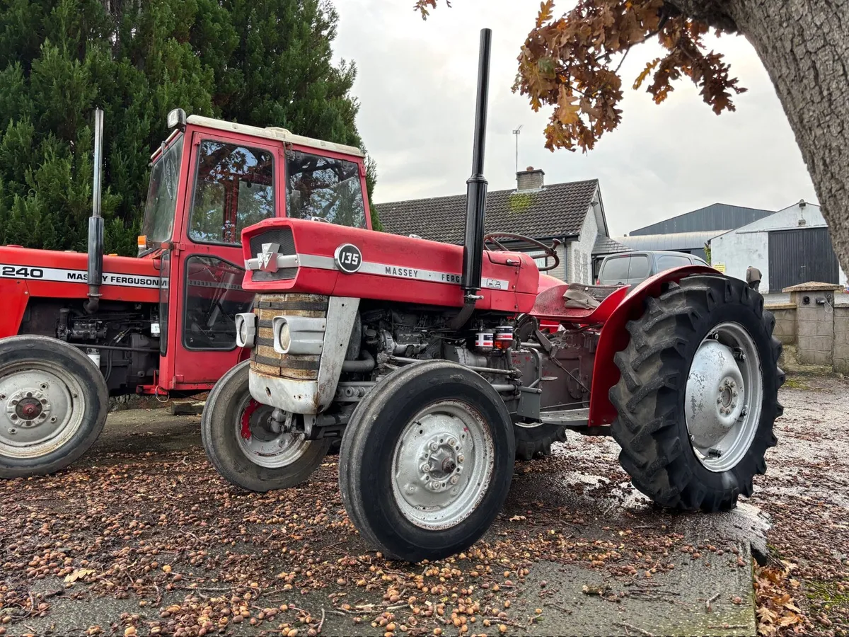 MF 240 c/w Cab and MF 135 for sale - Image 1
