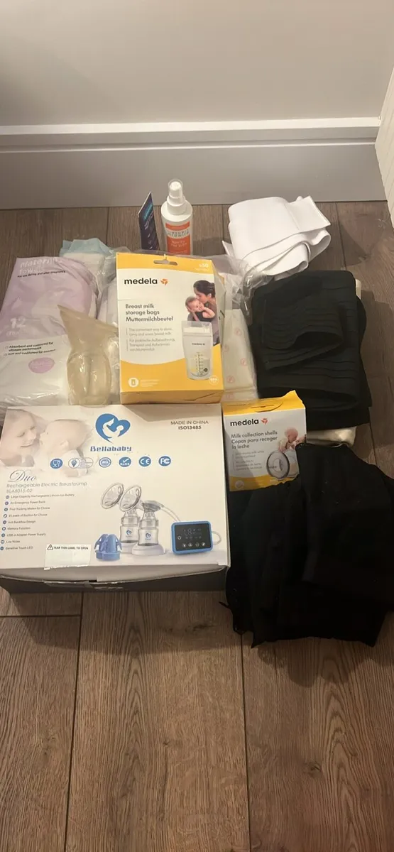New Mum Bundle, Breastpump, nursing Bras, support - Image 1