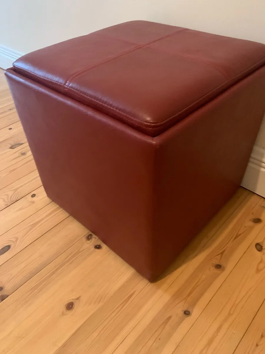 Leather Storage Box/Seat - Image 2