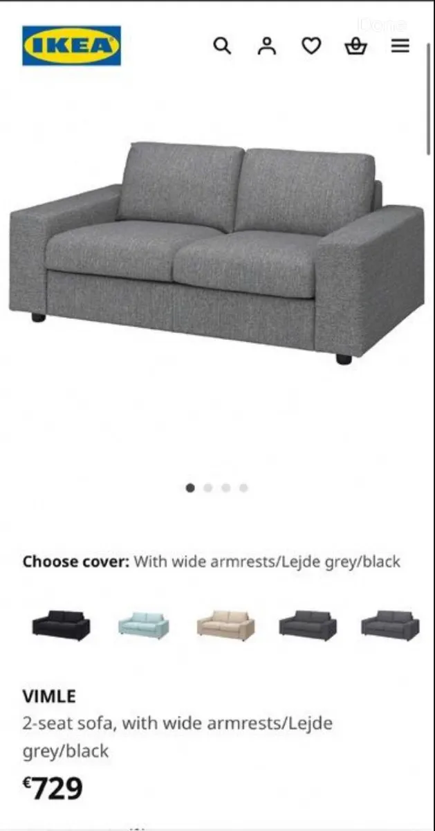 Sofa and footstool - Image 2