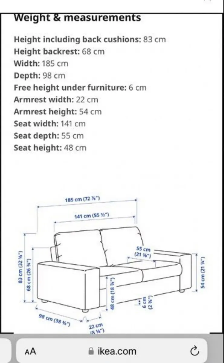Sofa and footstool - Image 3
