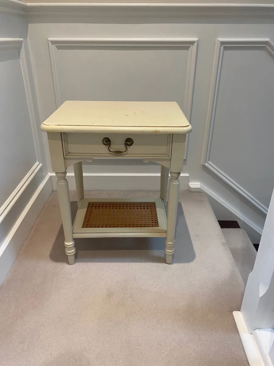 Laura Ashley Ivory Clifton 1 Drawer Side Table - Image 2
