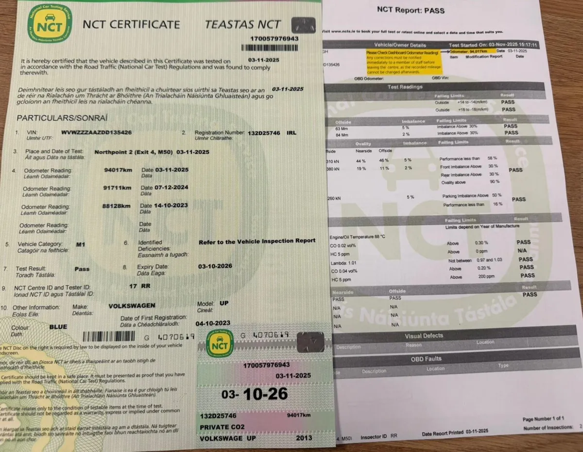 Vw UP 2013 AUTO 1.0 NEW NCT 10-26 - Image 3