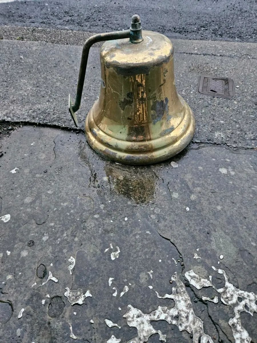 Vintage Large Brass Bell - Image 2