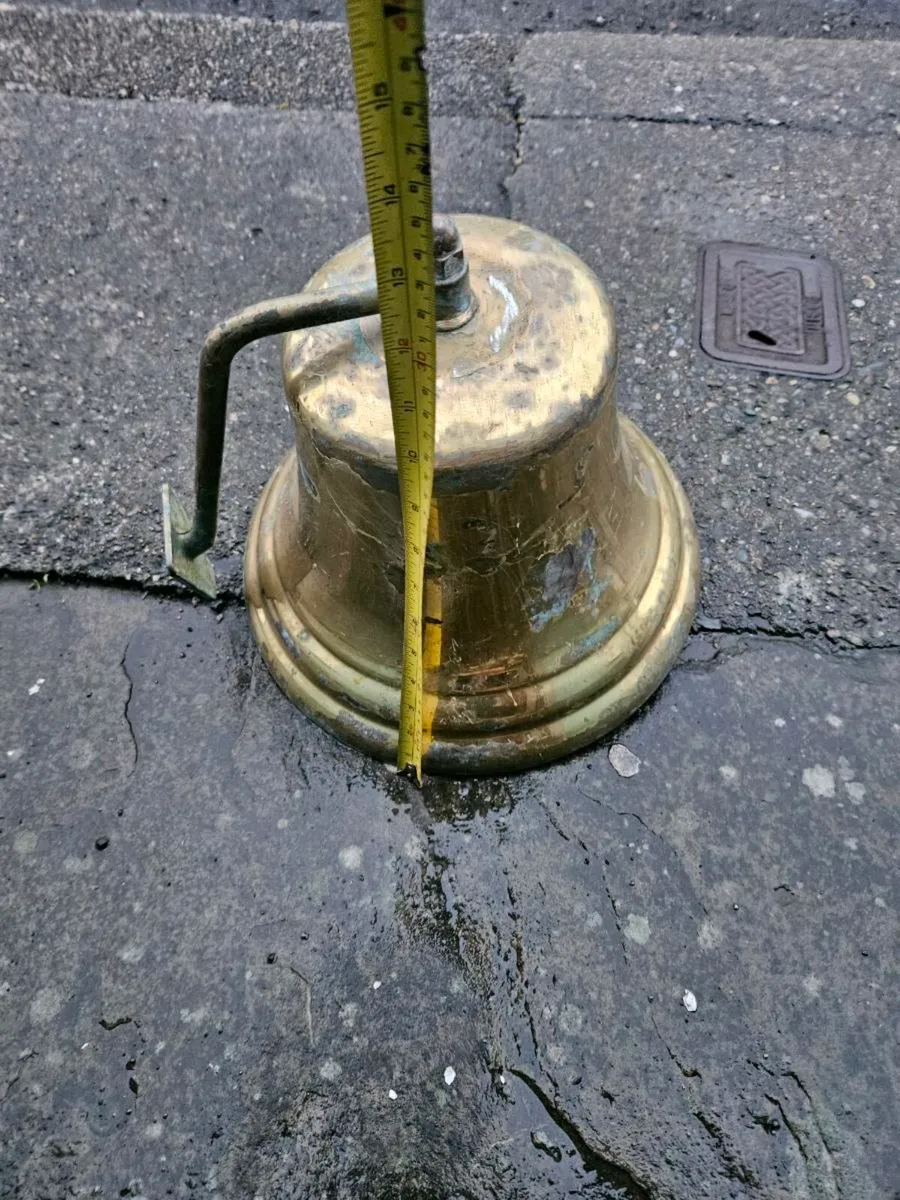 Vintage Large Brass Bell - Image 4
