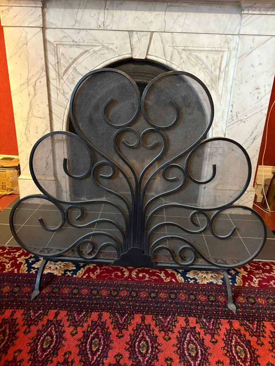 Ornate Metal Fireguard - Image 1