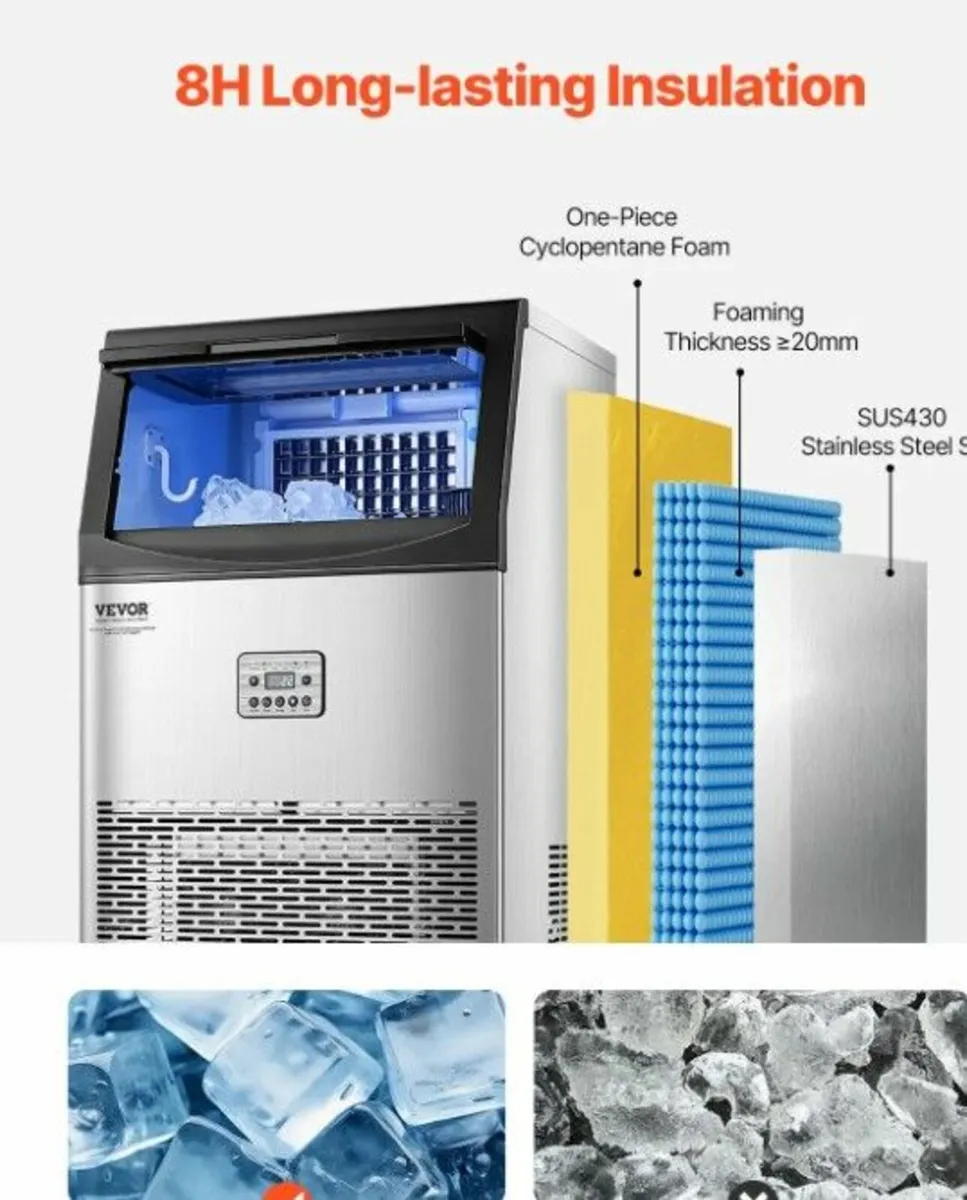 Commercial Ice Maker Machine 40 kg/24 H - Image 2