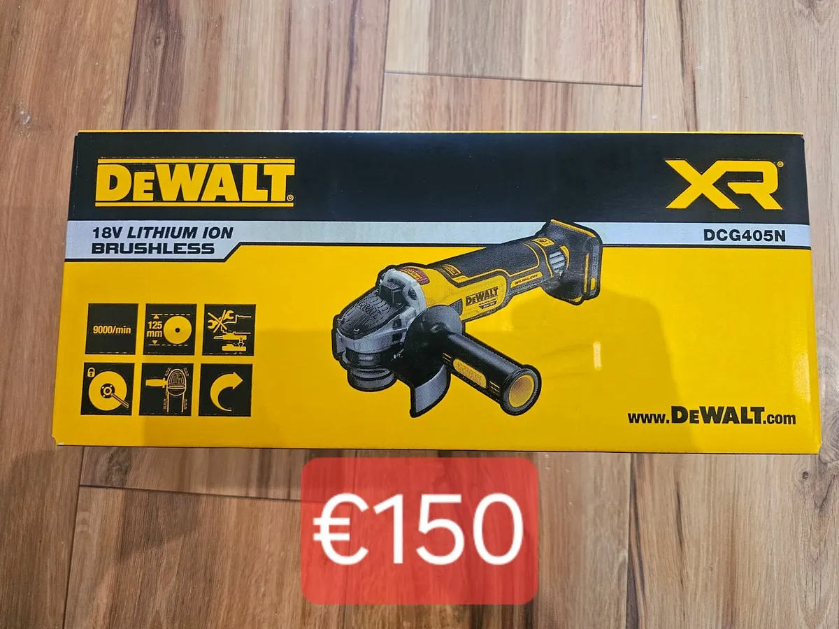 New dewalt dcg405n grinder