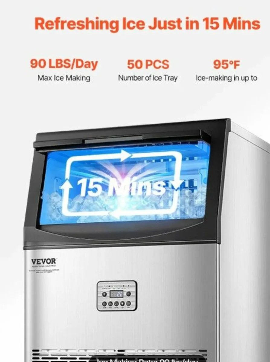 Commercial Ice Maker Machine 40 kg/24 H - Image 4