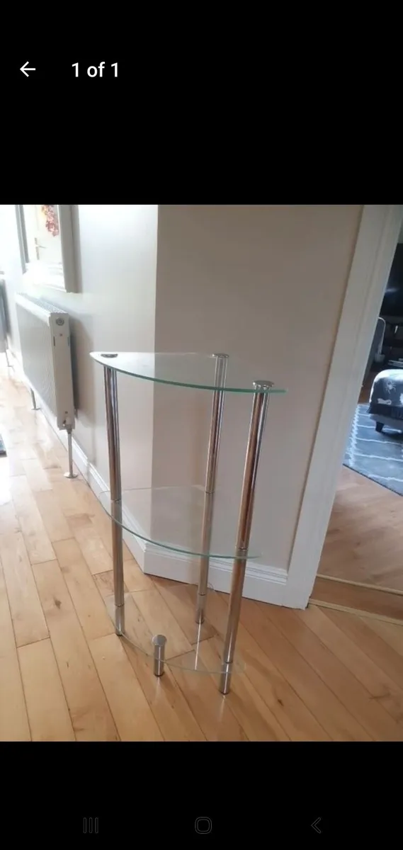 3 Tier glass shelving unit