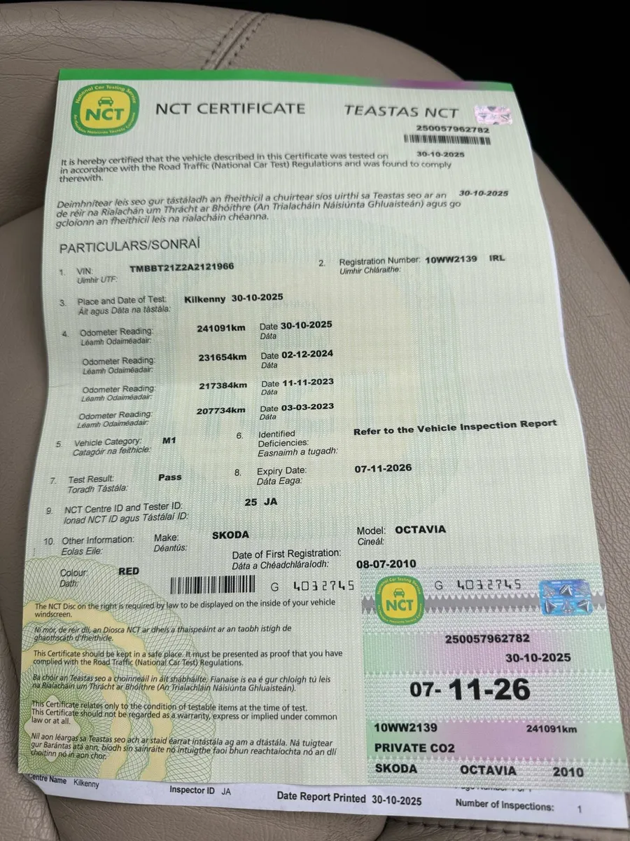 NEW NCT Skoda Octavia 1.6TDI - Image 2