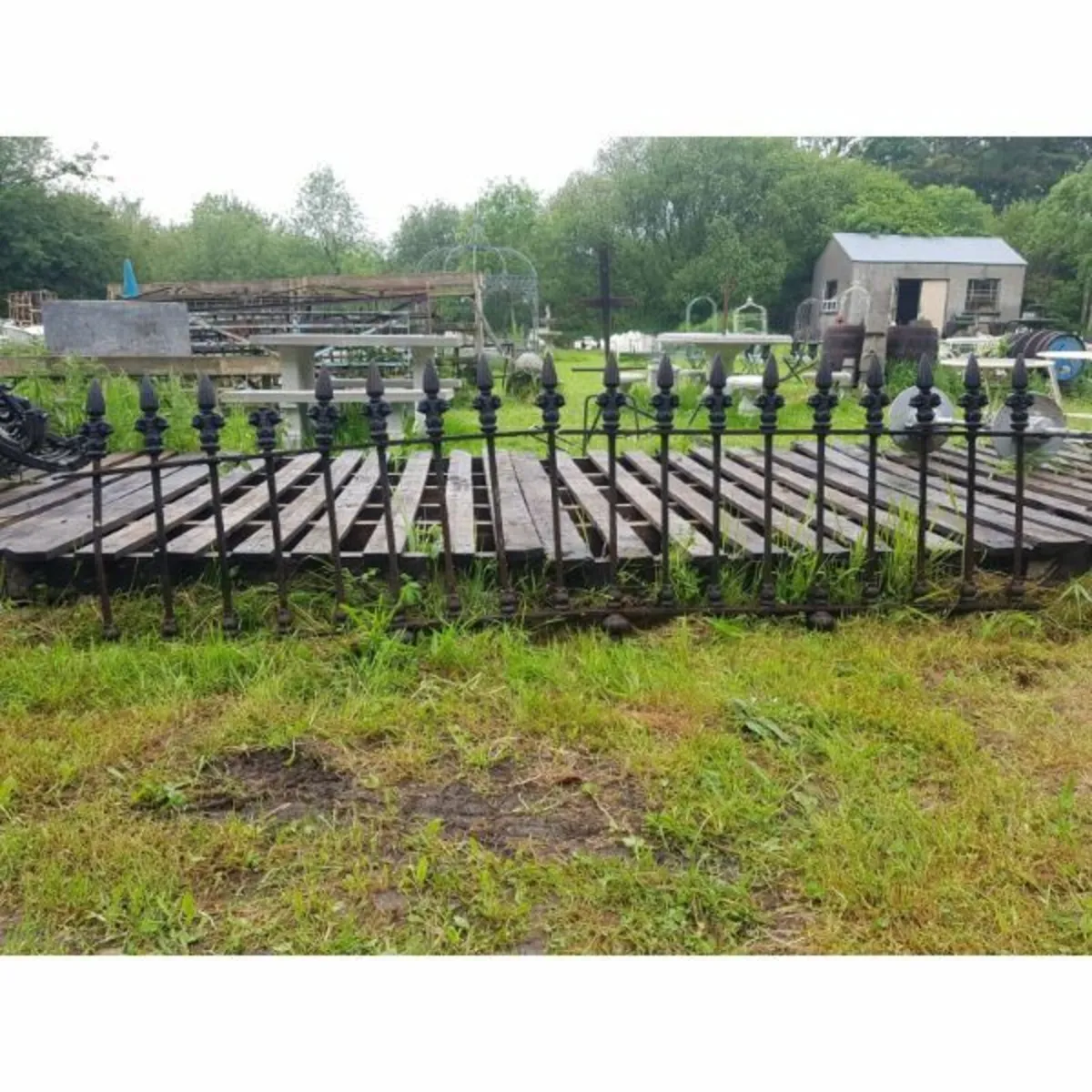 Railing 4 – Wrought Iron Wall – Dark – KAS15 - Image 1