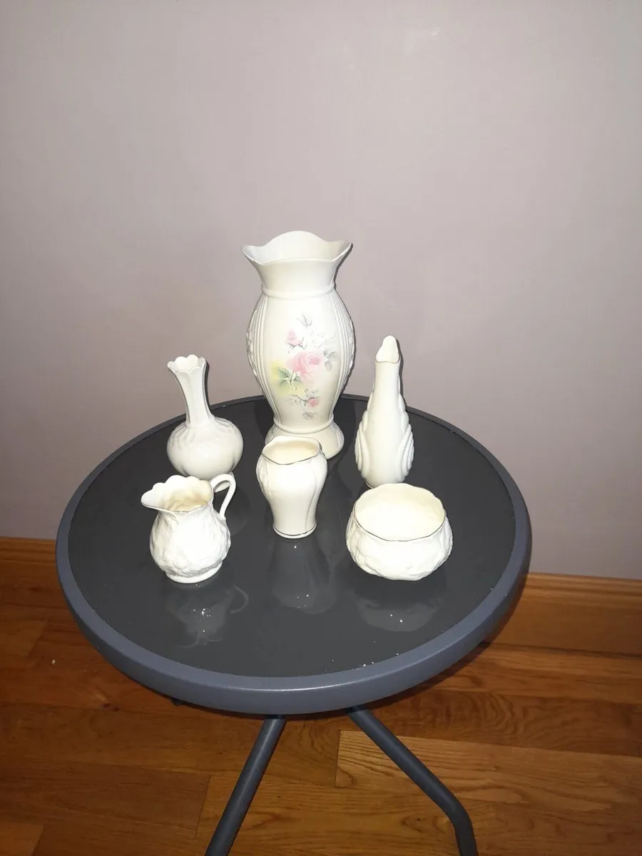 A group of small china