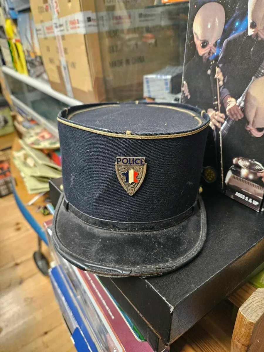 Vintage French Police Cap - Image 1