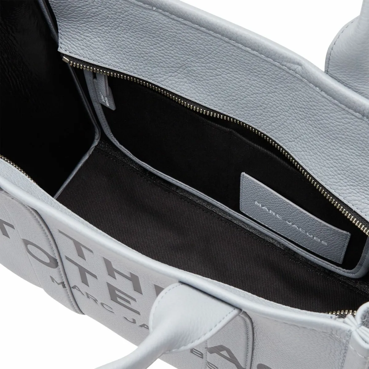 Marc Jacobs Grey Leather Medium Tote Bag - Image 2