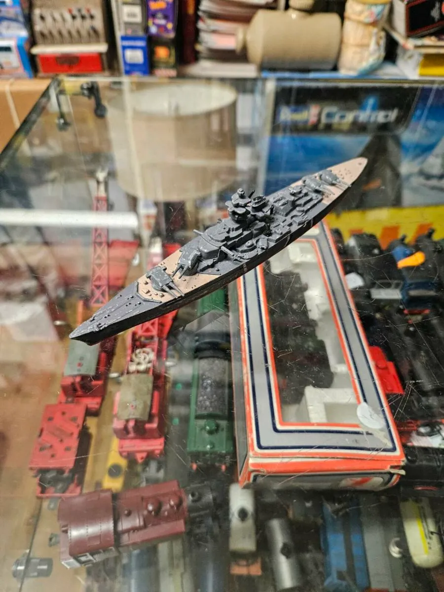 Vintage Minic Dinky German Battleship - Image 1