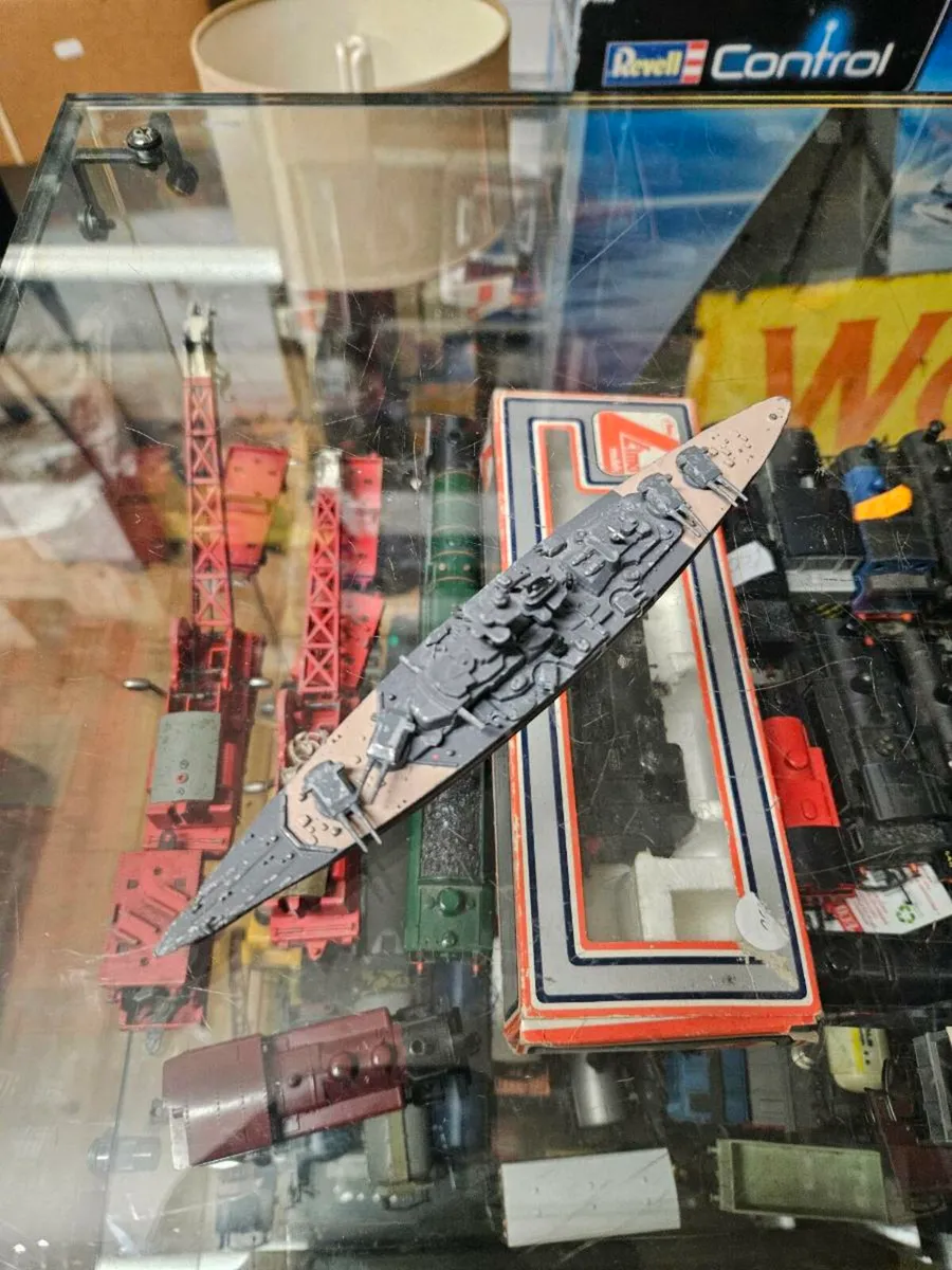 Vintage Minic Dinky German Battleship - Image 2