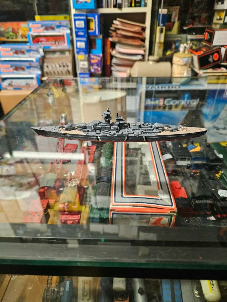 Vintage Minic Dinky German Battleship - Image 3