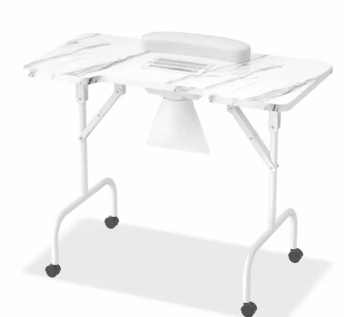 Professional Foldable Mobile Nail Salon Table with - Image 1