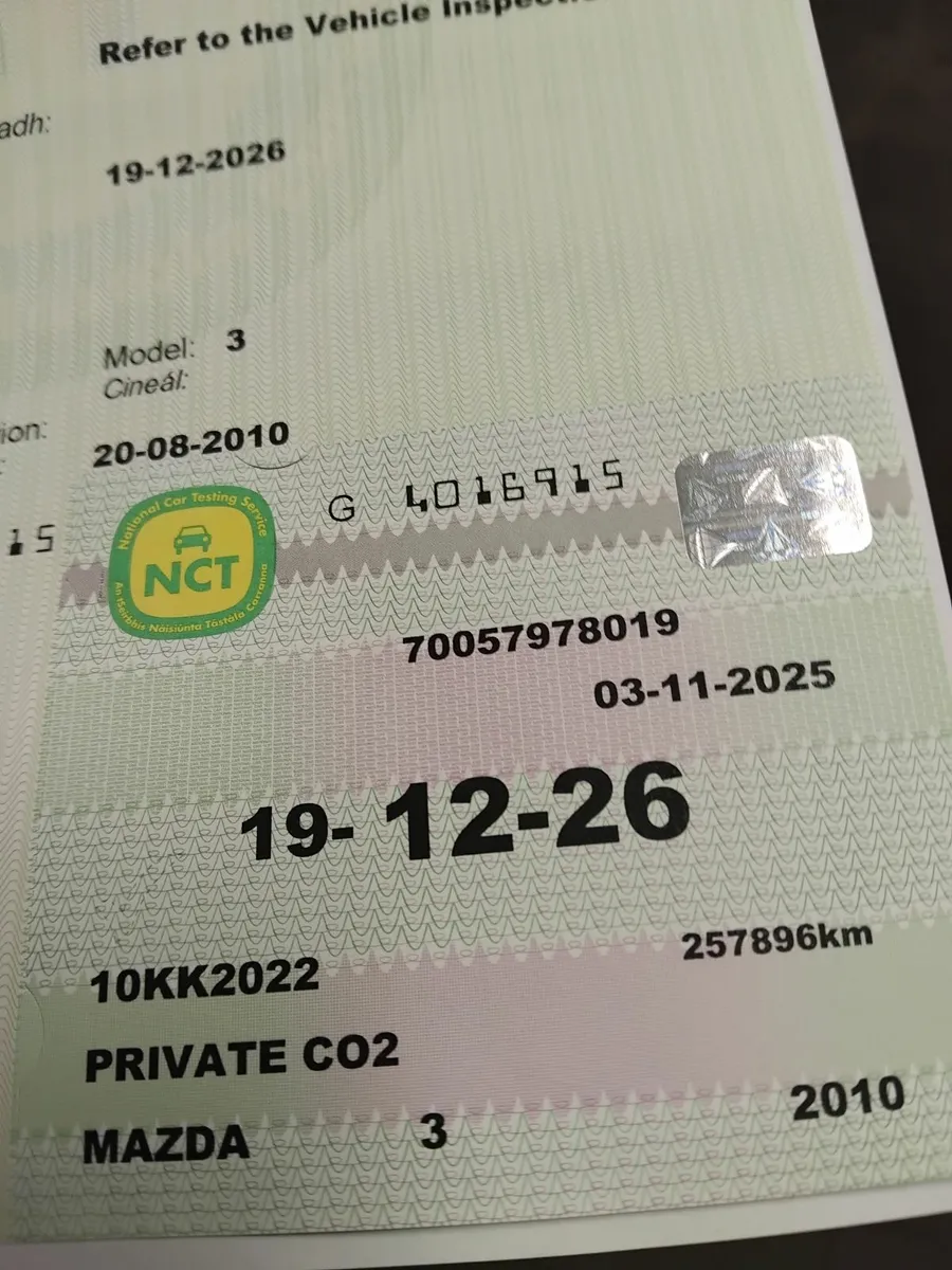 Mazda 3 sport new nct 12/2026 tax 12/2025 - Image 2