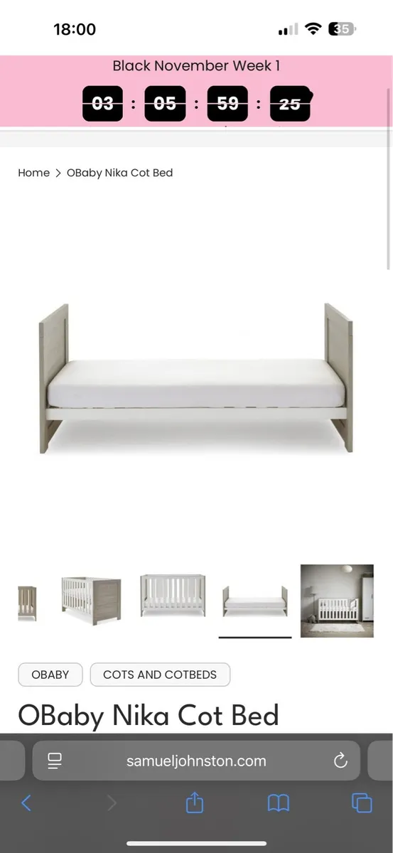 Cot / Toddler bed - Image 3