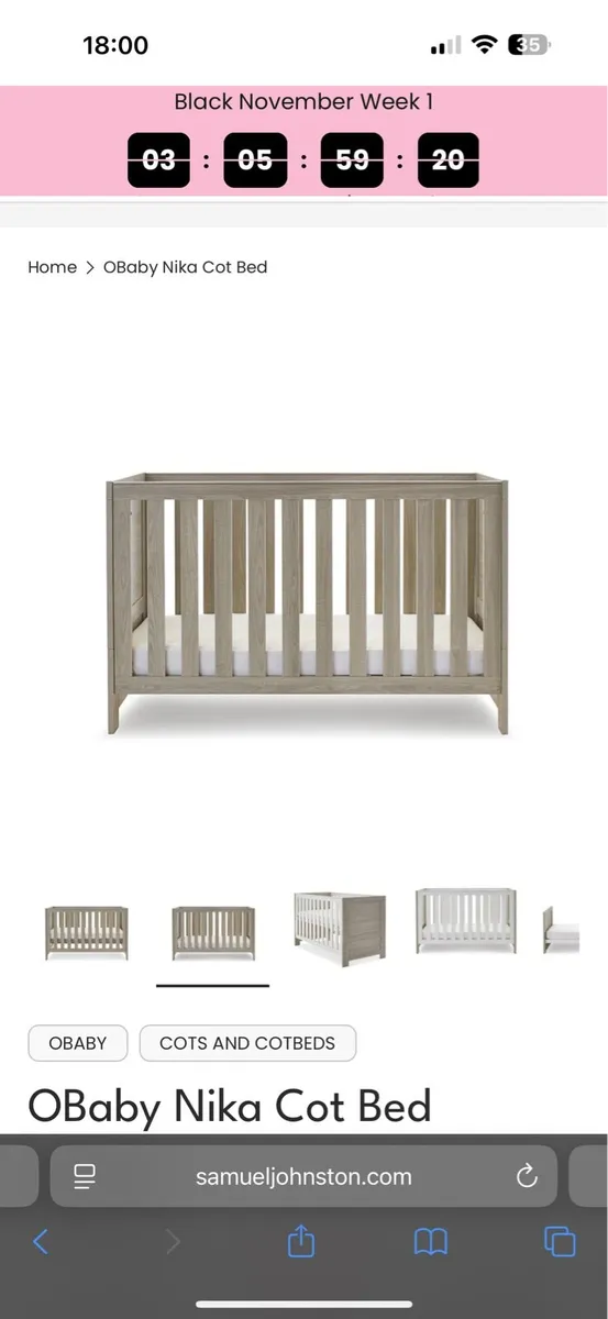 Cot / Toddler bed - Image 4