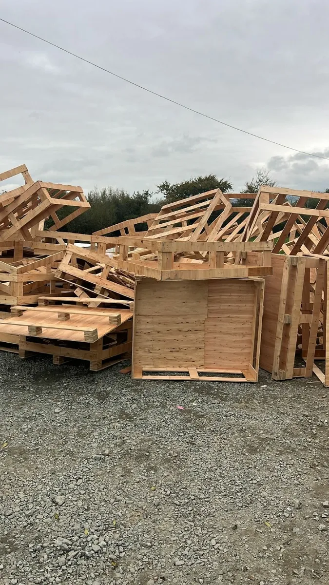 old pallets and wood