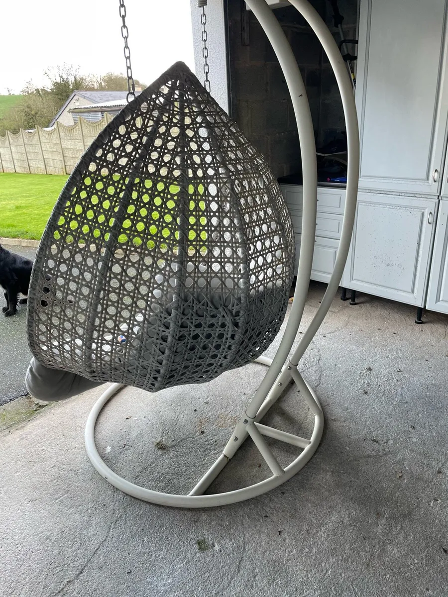 Double seated swing egg chair - Image 2