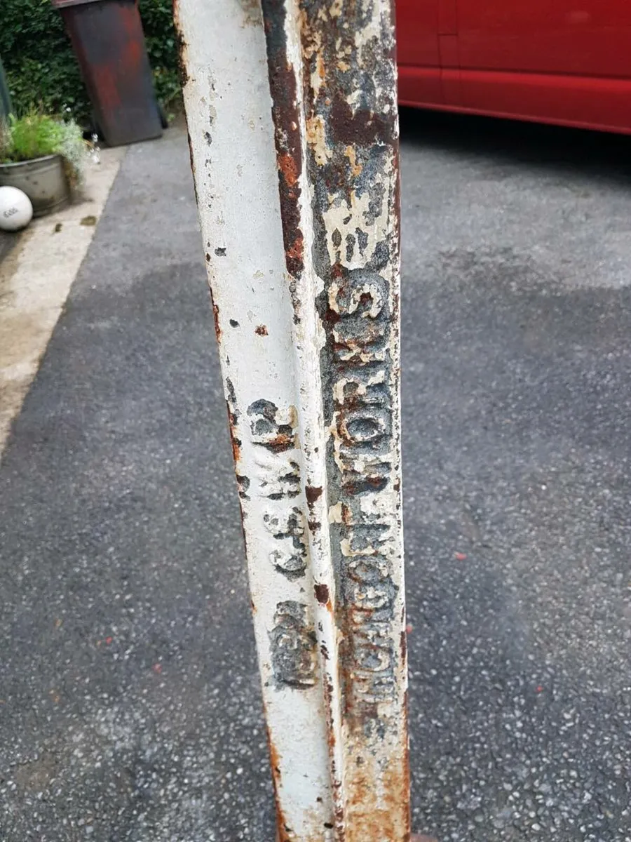 Old railway line marker - Image 4