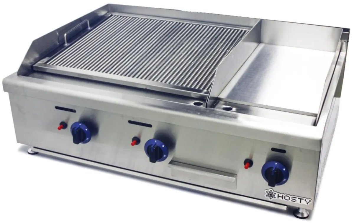 New split Charr grill and grill